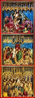 Right wing, Resurrection of Christ, Ascension of Christ, outpouring of the Holy Spirit, high altar,