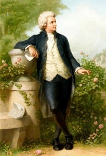Wolfgang Amadeus Mozart, 1756 - 1791, a composer of the First Viennese School