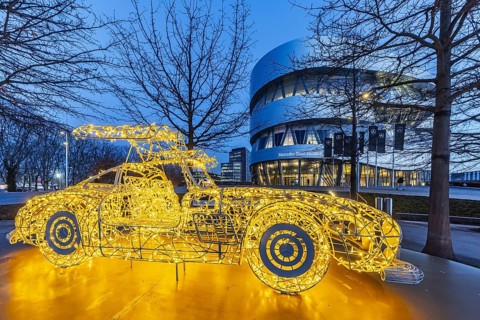 The Mercedes-Benz Museum in Stuttgart presents a journey through the automotive history of the