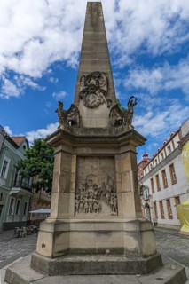 Carolina Obelisk oldest lay monument in the city, 1836, Cluj-Napoca, Transylvania, Romania