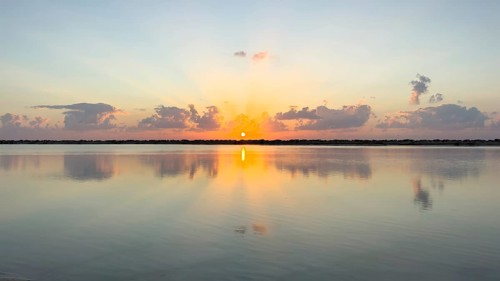 Sunrise on the coast near Khahil, Oman