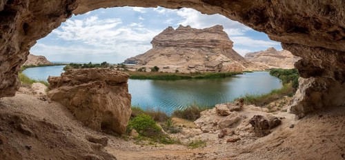 Wadi Sinaq near Hasik, Oman