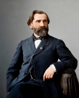 Giuseppe Fortunino Francesco Verdi, 1813 – 1901, Italian composer, digitally edited after a