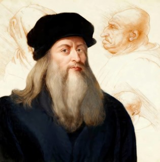 Leonardo da Vinci, 1452 - 1519, Italian painter, sculptor, architect and engineer, his painting