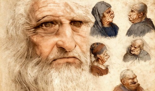 Leonardo da Vinci, 1452 - 1519, Italian painter, sculptor, architect and engineer, his painting