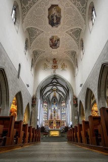 Interior view of Radolfzell Cathedral of Our Lady, Radolfzell am Lake Constance, Konstanz district,
