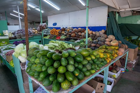 Fruit and vegetable stand, Salalah, Oman