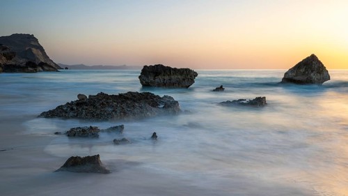 Sunrise at Fazayah Beach, Mughsayl, Oman