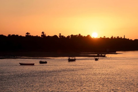 Sunset on the Nile, Kom Ombo, Egypt