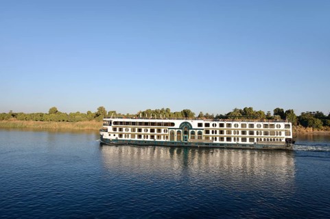 Nile cruise ship Royal Beau on the Nile, Egypt