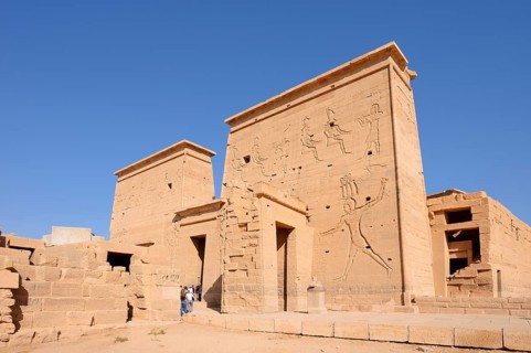 First Pylon, Temple of Isis, Temple of Philae, UNESCO World Heritage Site, Agilkia Island, Aswan,