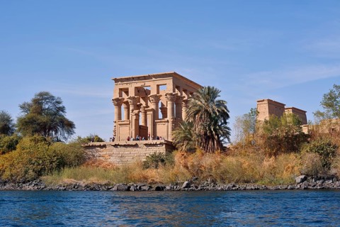 Augustus's Trajan Kiosk, Philae Temple, Lake Nasser, UNESCO World Heritage Site, Agilkia Island,
