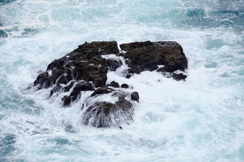 Rocks in the ocean surf, Atlantic Ocean, Parque Natural do Sudoeste Alentejano e Costa Vicentina,