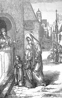 Saint Elizabeth, Saint of the Catholic Church, is rejected by residents of Eisenach, Germany,