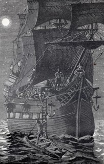 The Flying Dutchman, well-known legend about a captain who is doomed to cruise the world's oceans