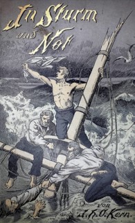 In Sturm und Not, title page of a well-known children's and youth book by J.H.O. Kern (Johannes