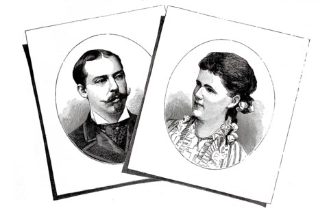 Leopold of Great Britain and Ireland, 1st Duke of Albany (1853 to 1884) and his woman, Princess