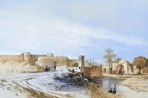 The Porte de Chimran, Porte de Shimran or Shemran-To, historical city gate in northern Tehran,