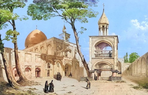 Vank Cathedral, the most important place of worship in the Armenian quarter of New Julfa, New