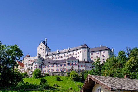 Schloss Hohenaschau, Aschau, Sachranger Tal, Chiemgau, Upper Bavaria, Bavaria, Upper Bavaria,