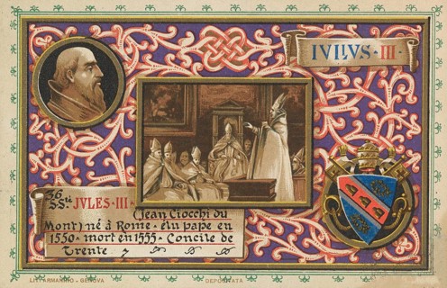 Julius III (born 10 September 1487 as Giovanni Maria Ciocchi Del Monte in Rome, died 23 March 1555