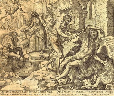 Biblical story of Job, In the Old Testament, the scene describes Job's second test. After Job has