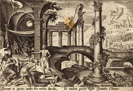 From The Disasters of The Jewish People: After the flood was over, Noah became a winemaker, got
