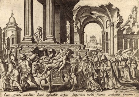 From The Disasters of The Jewish People: Samson's burial is described in the Old Testament (Judges
