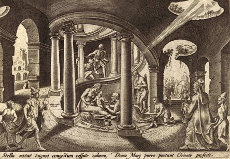 From The Disasters of The Jewish People: The Adoration of the Magi describes the visit of the wise