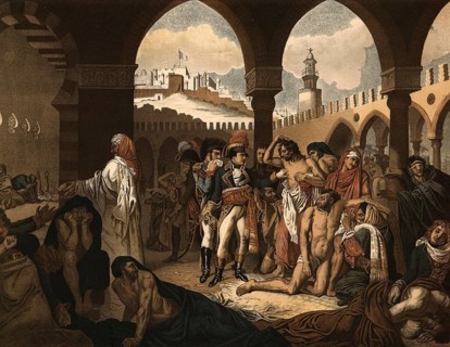 On March 11, 1799, during the Egyptian campaign, Revolutionary Wars, Napoleon Bonaparte visited