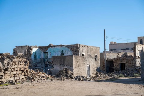 Old buildings in Mirbat, Oman