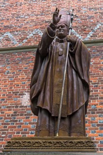 Statue of Pope John Paul II, 1920-1978, Drochobych, Ukraine