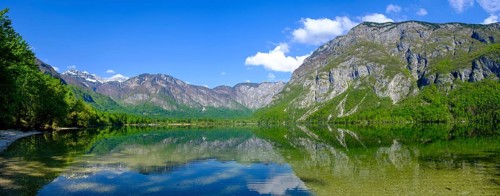 Westende, lakeside, Bohinjsko jezero, Lake Wochein, Bohinj, Upper Carniola, Slovenia
