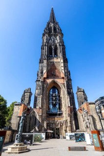 Former main church of St. Nikolai at Hamburg's Hopfenmarkt, Hamburg, Germany
