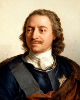 Portrait of Peter the Great, Peter I or Pyotr Alexeyevich Romanov, 1672-1725, Emperor of the