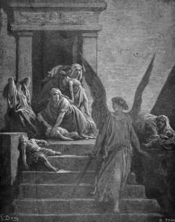 The Egyptian plagues, strangling of the firstborn, story, exodus, Second Book of Moses, chapter 12,