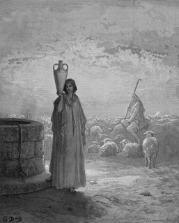 First book of Moses, chapter 29, verse 20, Jacob with Laban speaks, the time is up, now give me