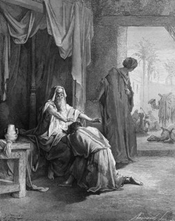 First book of Moses, chapter 27, verse 27, Isaac blesses Jacob, the scent of my son is like the