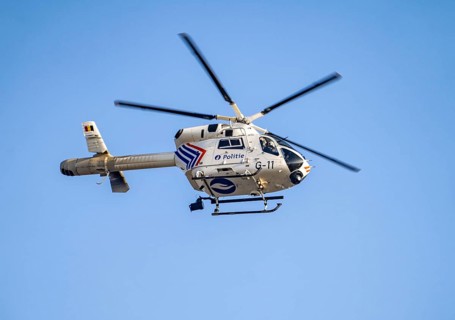 Belgian Police Fédérale Police Helicopter, Service d'Appui Aérien, stationed at Brussel-Zaventem