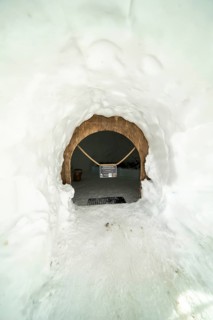 Igloo Suite, Igloo Lodge at Höfatsblick am Nebelhorn Station, near Oberstdorf, Allgäu Alps, Allgäu,