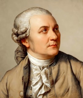 Portrait of Friedrich Gottlieb Klopstock, 1724 - 1803, German poet, digitally edited