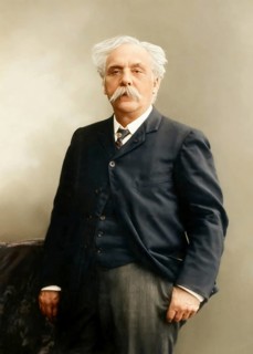 Gabriel Fauré, 1845 – 1924, French composer, digitally edited according to a photograph by Pierre