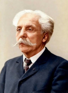 Portrait of Gabriel Urbain Fauré, 1845 – 1924, French composer, digitally edited according to a