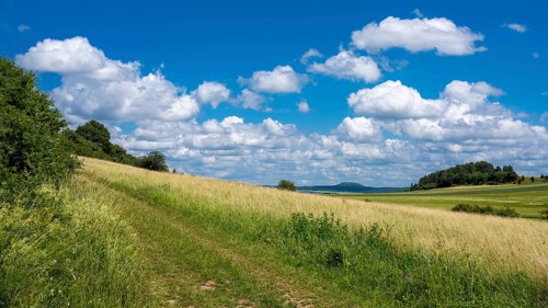 Summer landscape in the Eifel, Blankenheim, North Rhine-Westphalia, Germany