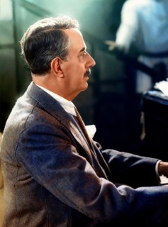 Giacomo Puccini, 1858 –1924, Italian composer, digitally edited according to a photograph