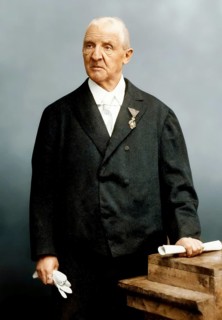 Portrait of Josef Anton Bruckner, 1824 – 1896, Austrian composer, digitally edited