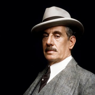 Giacomo Puccini, 1858 –1924, Italian composer, digitally edited according to a photograph by