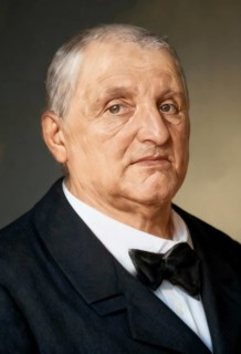 Portrait of Josef Anton Bruckner, 1824 – 1896, Austrian composer, digitally edited according to a