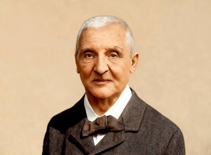 Portrait of Josef Anton Bruckner, 1824 – 1896, Austrian composer and organist, digitally edited