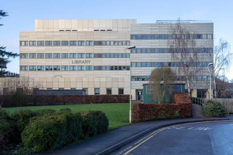 Library building, Whiteknights Campus, University of Reading, Reading, Berkshire, England, UK